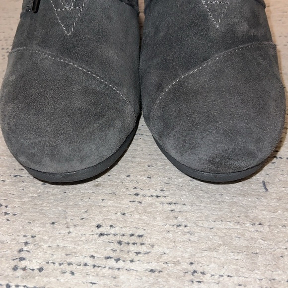 Tom's wedge booties size 11 women's gray - Picture 2 of 8